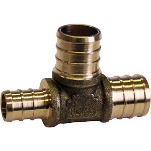 Tee Pipe Fitting - Brass, 1/2" x 1/2" x 3/4", 3/4" x 3/4" x 1", 3/4" x 1/2" x 3/4", 1" x 3/4" x 1/2", Barb x Barb x Barb