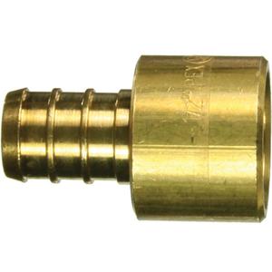 Lead-Free Sweat Adapter - Barb x Female, Brass, 1/2"