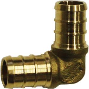 Lead-Free 90° Elbow Fitting - Barb x MPT, Brass, 1/2", 3/4"