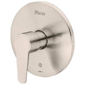 Pfirst Modern Tub Only Trim - 1, Brushed Nickel, Lever