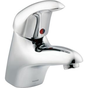 M-Dura™ Single Mount Lavatory Faucet - Chrome, Traditional, Deck Mounted, 1, 6-3/4", 1, Lever, 1.2 GPM, 3/8" Compression, 5 Year Limited