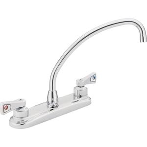 M-Dura™ Centreset Kitchen Faucet - Traditional, Chrome, Deck Mounted, Multiple, 9-3/4", 2, Lever, 1.2 GPM, 1/2" IPS, CSA B125.1
