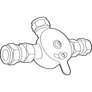 Commercial Mixing Valve with Check Valves - Chrome, 3/8" Compression, 5 Year Limited