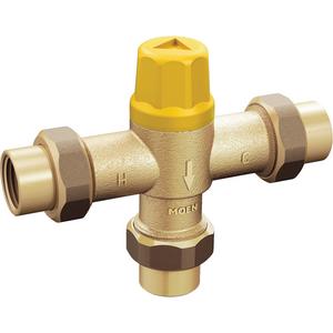 Adjustable Temperature Thermostatic Mixing Valve - 3/8" Compression, 1/2" FNPT, 5 Year Limited, 95°F - 120°F (35°C - 49°C)