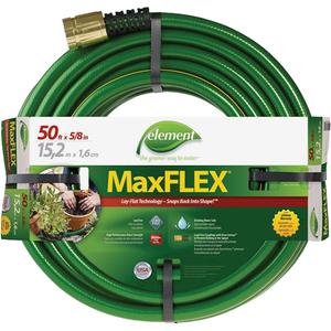Element® MaxFlex® Hose - 5/8", 50', Copolymer, Aluminum, 500+ PSI, Limited Lifetime