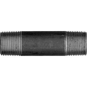 Long Pipe Nipple - Black Iron, 3/8", NPT x NPT, 1-1/2"