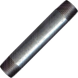 Long Pipe Nipple - Galvanized, 1/2", NPT x NPT, 1-1/2"