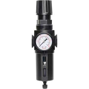 Manual Drain Filter/Regulator with Standard Bowl Modulair 300 - 1/4" NPT, 20 SCFM @ 100 PSI, 150 PSI, 5.1 fl. oz., 4 to 52 °C, 52 mm