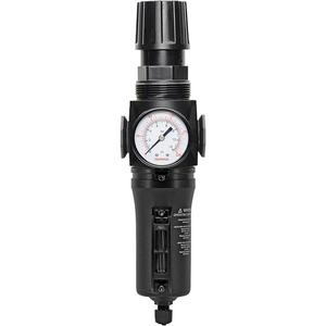 Manual Drain Filter/Regulator with Metal Bowl Modulair 300 - 1/4" NPT, 20 SCFM @ 100 PSI, 250 PSI, 5.1 fl. oz., 4 to 79 °C, 52 mm