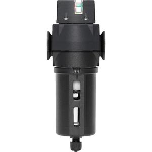 Manual Drain Coalescing Filter with Standard Bowl Modulair 300 - 1/4" NPT, 150 PSI, Manual, In Line/Modular, Oil, 0.01 Microns, 4 to 52 °C, 151 ml, Polycarbonate, Nylon Shatterguard