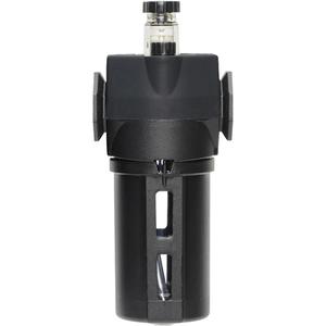 Lubricator with Standard Bowl Modulair 300 - 3/8" NPTF, 150 PSI, In Line/Modular, 5.12 fl. oz., 4 to 79 °C, 0-150 PSI, Polycarbonate with Nylon Shatterguard, Nitrile