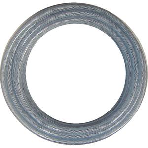 Braided Tube - PVC, 100', 1", 1.312", Clear, 125