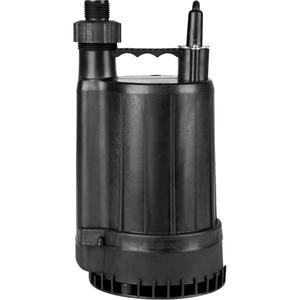 Thermoplastic Utility Pump - 1/4 HP, 2200 GPH, 115 V, 2.5 A, 1-1/4" MNPT, 3/4" GHT, 8', 22'
