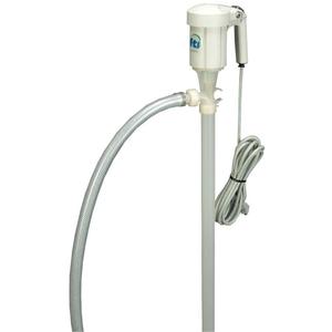 EFV-40 Drum Pump Kit with S1 Motor - Polypropylene/PVDF, CSA, Hose Barb, 115VAC, 60 Hz, 1/3 HP, 230 Input, 110 Output