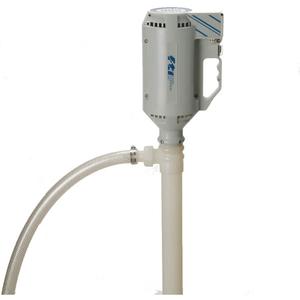 PFV-40 Drum Pump Kit with M3T Motor - PVDF, CSA, Hose Barb, 4/5 HP, 115VAC, 50-60 Hz, 640 Input, 400 Output