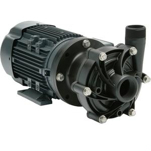 Magnetic Drive Pump with PTFE Bushing - 1-1/2", 1-1/2", 1-1/2 HP, 51', 5 Years, NPT, 3.75", 10-Pole