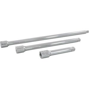 Socket Extension Set - 1/2", 10"/15", Chrome, 3, Hand/Standard