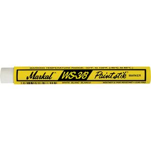 WS-3/8 Paintstik® Paint Marker - White, Solid Stick, '-46°C to 66°C (-50°F to 150°F)