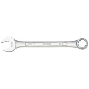 Raised Panel Combination Wrench - 8-5/32", 11/16", Chrome, Plain