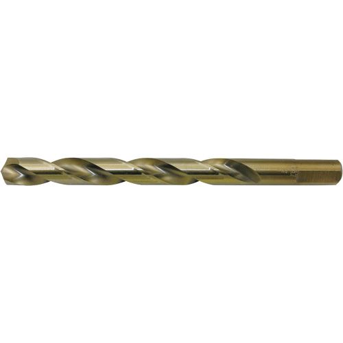 JET-KUT® Gold Drill Bit - 010-LTQ638 - Steel, 1/4", 0.25", 135°, M2 High Molybdenum Steel, 1/4", Imperial, Bronze Oxide/Gold