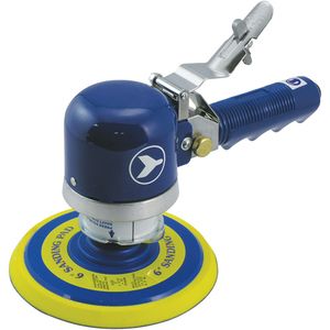Heavy-Duty Dual-Action Quiet Random Orbit Sander - 4 CFM, 1/4" NPT, 83.8, 10000, 6", 9-1/2", 11/64", 5/16"-24, 90 PSI