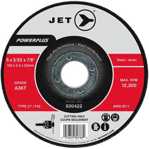 POWERPLUS Cut-Off Wheel - 5", 3/32", 7/8", 12200, 27, 13000 RPM