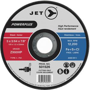POWERPLUS® Cut-Off Wheel - 5", 3/64", 7/8", 12200, 1, ZX60HP, Cutting, Stainless Steel, Steel, Angle Grinders