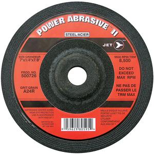 A24R POWER ABRASIVE Grinding Wheel - 7", 1/4", 7/8", 8500, T27