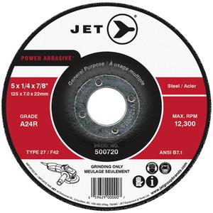 POWER ABRASIVE® Grinding Wheel - 4", 1/4", 5/8", 15300, 27, A24R, Grinding, General Purpose, Steel, Angle Grinders