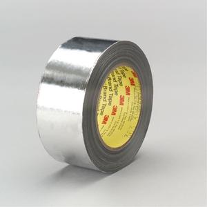 High-Temperature Aluminum Foil/Glass Cloth Tape - 12 mm (1/2"), 33 m (108')