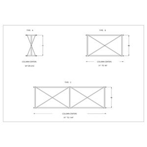 Vertical Brace Panels - 108" X 4"