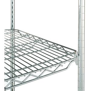 Qwikslot™ Adjustable Shelving Unit - Starter, 300 lbs., 1600 lbs., 4, 48", 24", 54", 63", 74", Chrome