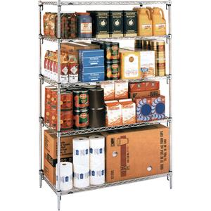 Super Adjustable Super Erecta Shelf® - Add-On, 800 lbs., 2000 lbs., 4, 36", 48", 60", 72", 18", 62-9/16"