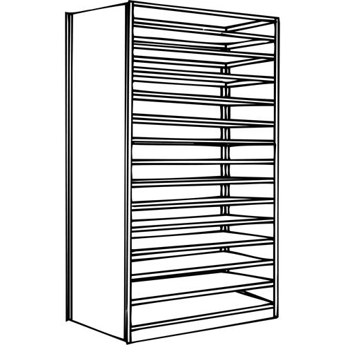 Interlok Shelving Unit - Starter, 15, 800 lbs., Steel, 36", 12", 18", 24", 88", Boltless, Closed, No, Light Grey - Image 2