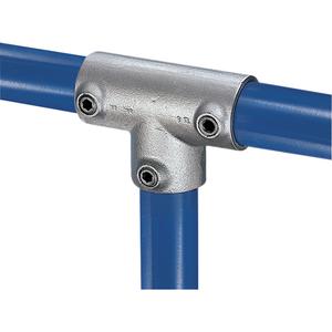 90° Three Socket Tee Structural Tube Clamp - 0.84", Case Hardened Steel