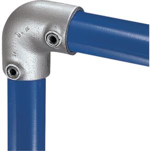 90° Elbow Structural Tube Clamp - 0.84", Case Hardened Steel, 0.5"