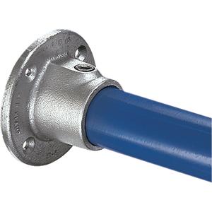 Tubular Structure Wall Flange - 0.84", Case Hardened Steel, 0.5"