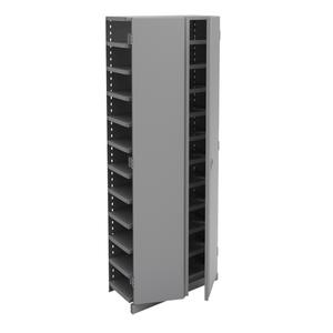 Interlok Shelving Unit - Add-On, 12, 800 lbs., Steel, 36", 12", 18", 24", 88", Boltless, Closed, Yes, Light Grey