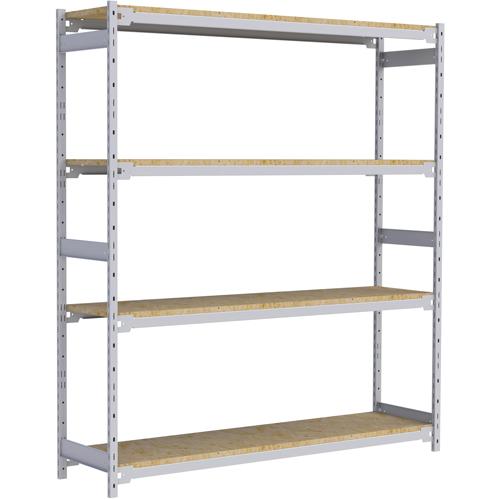 Wide Span Record Storage Shelving - Starter, 4, 800 lbs., 18", 32", 84", 72", Steel