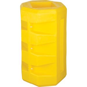 Column Protectors - 10-1/4" x 10-1/4", Square, 23-1/2", 23-1/2", 39-1/2", Yellow, Linear low density polyethylene (LLDPE)