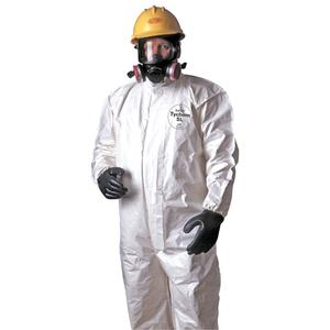 Tychem® 4000 Coveralls - Tychem®, Medium, 2X-Large, 3X-Large, 4X-Large, White, Coverall, 12