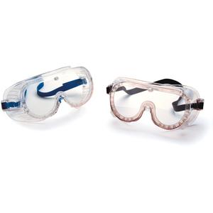 22 Series Safety Goggles - Direct, Indirect, Clear, ANSI Z87+, None, Elastic