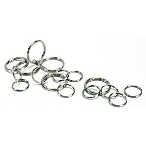 Split Key Rings - Steel, 1", 100, Package
