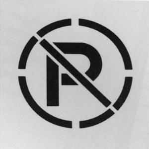 Safety Sign Stencils - Plastic, 15.5" x 15.5", English, Message