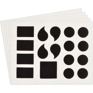 Quick-Align® Individual Gothic Number & Letter Labels - Assorted Punctuation, Black, 4", Package, 10