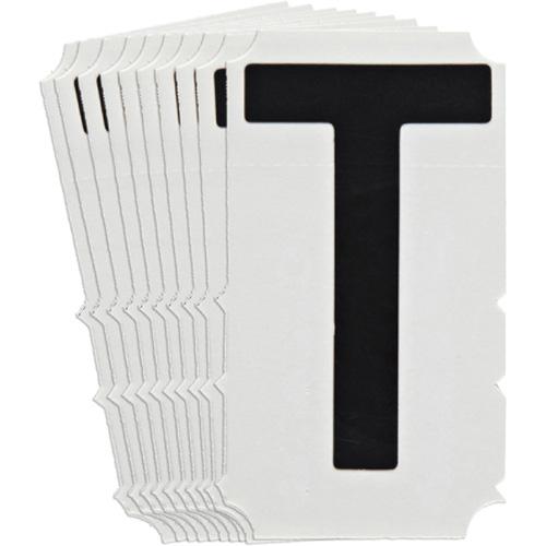 Quick-Align® Individual Gothic Number & Letter Labels - T, Black, 4"