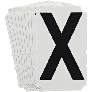 Quick-Align® Individual Gothic Number & Letter Labels - X, Black, 4"