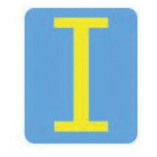 Quick-Align®Individual Gothic Number and Letter Labels - I, Yellow, 4"