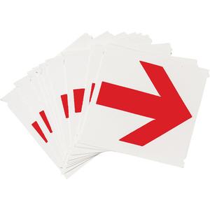 Quick-Align® Individual Gothic Number and Letter Labels - Arrow Symbol, Red, 4"