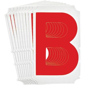 Quick-Align® Individual Gothic Number and Letter Labels - B, Red, 4"